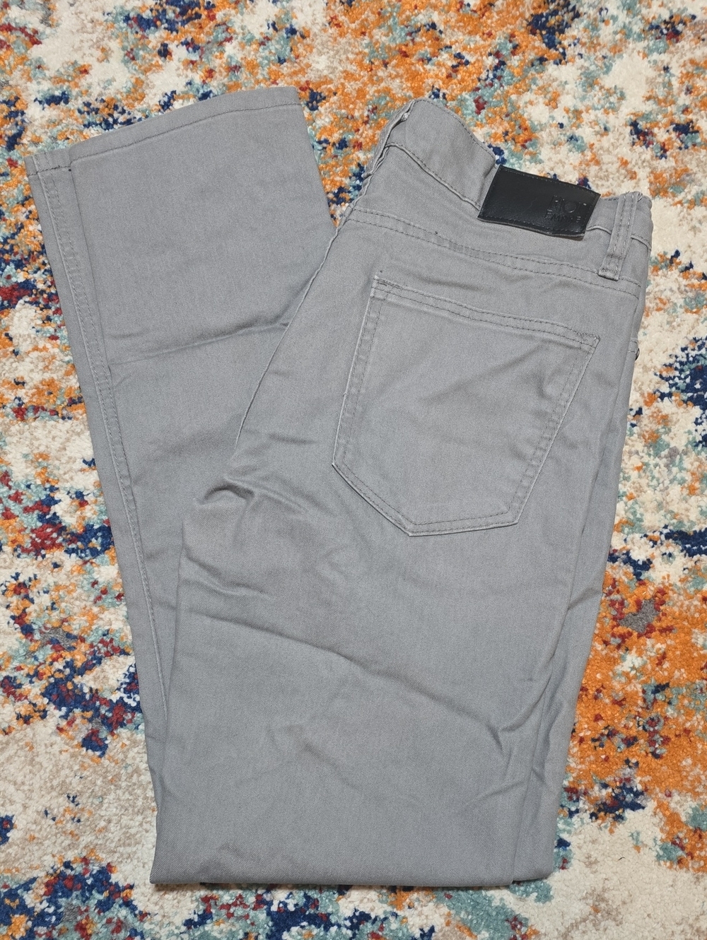 Riot Empire Premium Gray Straight Leg Men's Stretch Jeans 32x30
